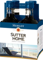 SUTTER HOME MERLOT 4PK/187ML