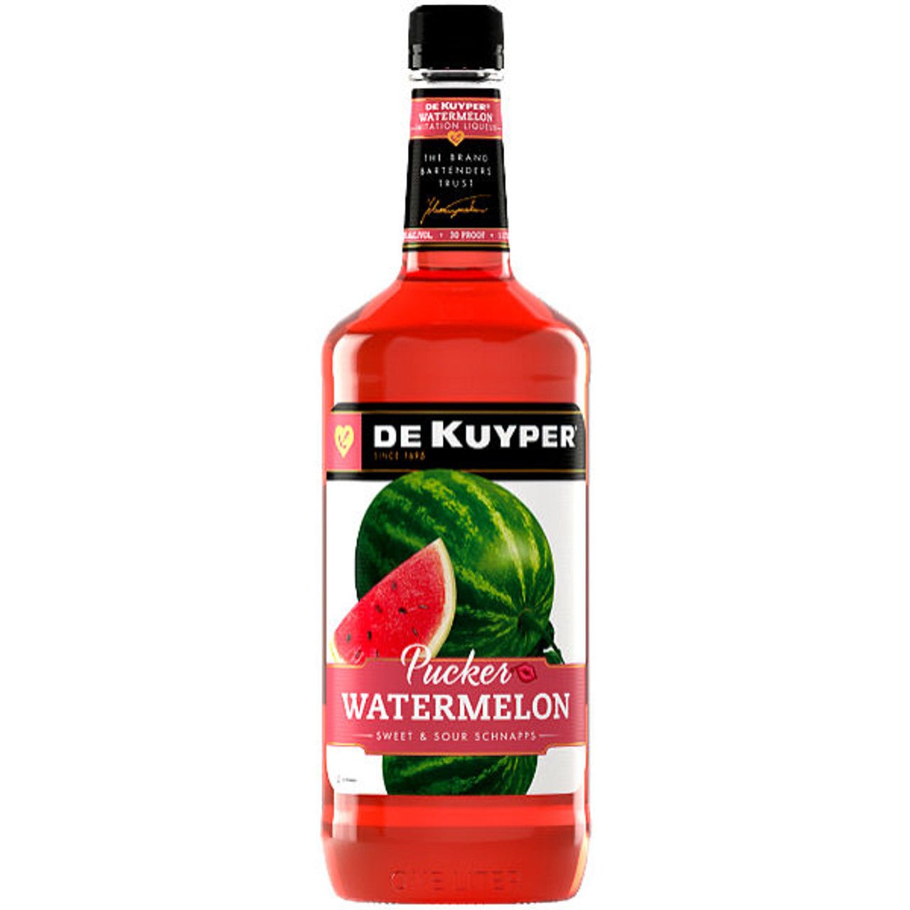 DEKUYPER WATERMELON PUCKER LIQUEUR 1L