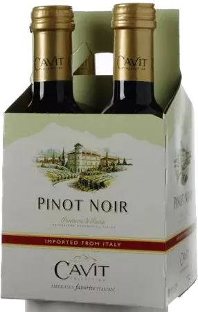 CAVIT P NOIR WINE 4PK/187ML