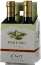 CAVIT P NOIR WINE 4PK/187ML