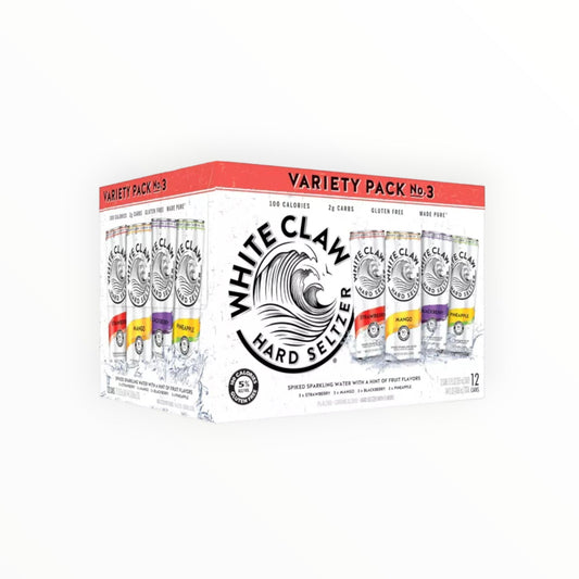 WHITE CLAW VARIETY PACK  #3 CAN 2/12PK/12OZ