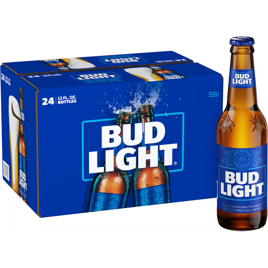 BUD LIGHT BOTTLE 24PK/12OZ